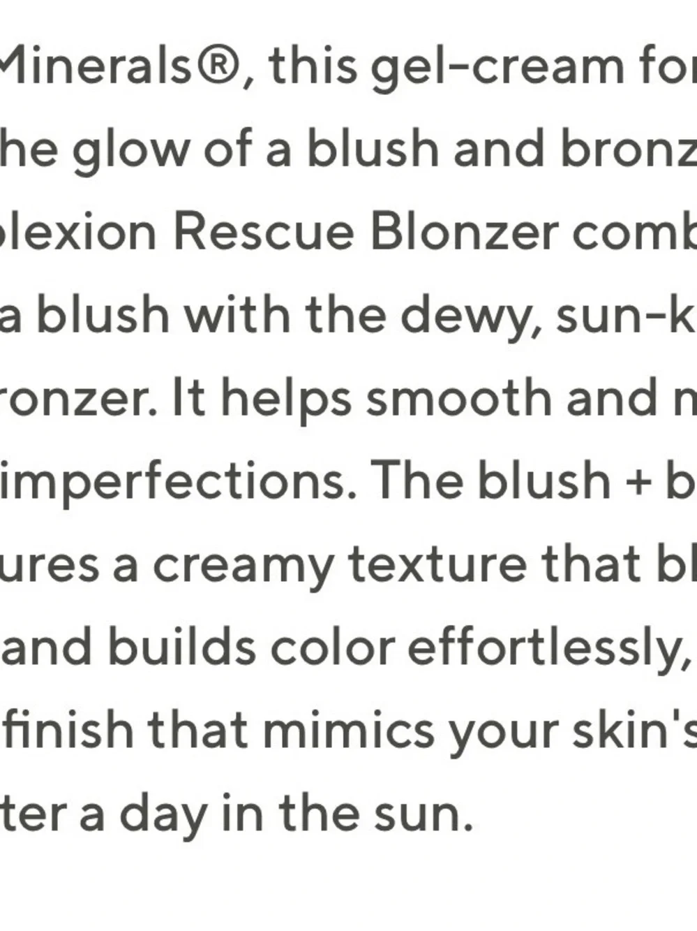 bareMinerals Complexion Rescue Blush + Bronzer (Blonzer)- kiss of pink